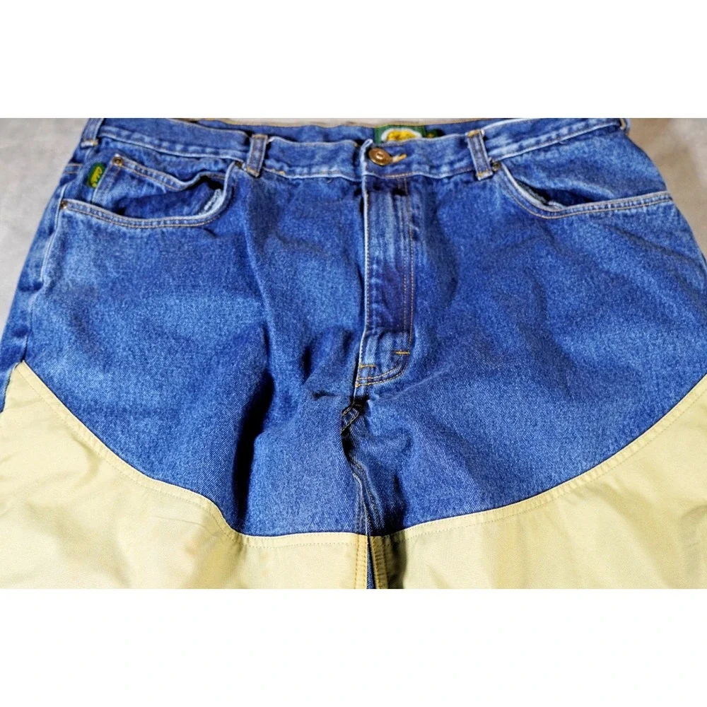Vintage 90s Cabelas Mens 42x34 (fits40x32) Field Brush Denim Jeans Blue Cotton